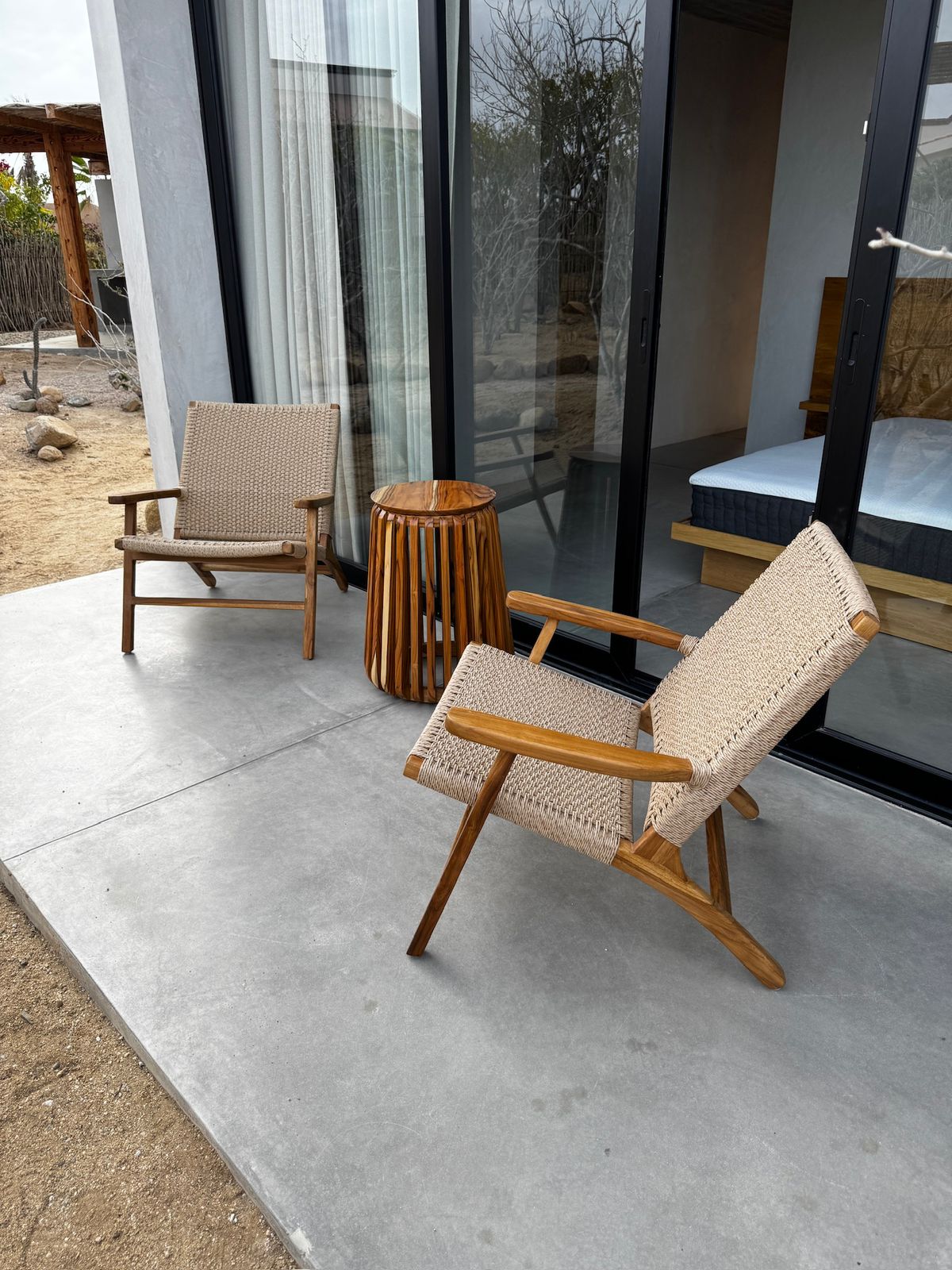 Sala exterior en madera